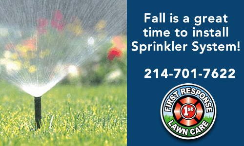 fall sprinkler installation